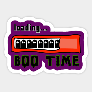 Boo Time Loading Bar - Ghostly Anticipation No 1 Sticker